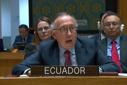 Hernán Pérez Loose, representante de Ecuador en el Consejo de Seguridad de la ONU.