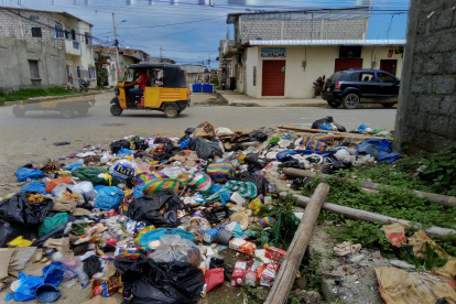 En el barrio Las Margaritas, en Playas, así permanecieron las calles este 25 de abril.