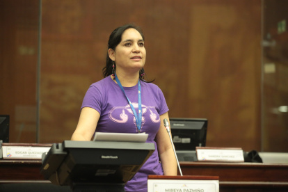 Mireya Pazmiño es una de los cuatro legisladores que impulsan el juicio político al presidente Guillermo Lasso.