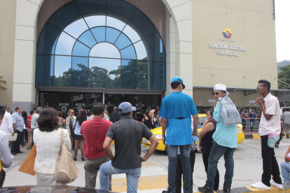 La audiencia se realizó en la Unidad Judicial Albán Borja, en el norte de Guayaquil