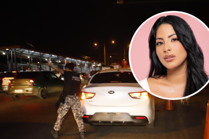 Luisa Espinoza se subió a este vehículo luego de salir de la cárcel.