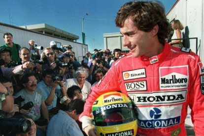 El fallecido piloto brasileño fue proclamado como patrono del deporte.