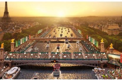 La ceremonia de inauguración tiene prevista realizarse precisamente a lo largo del río Senna