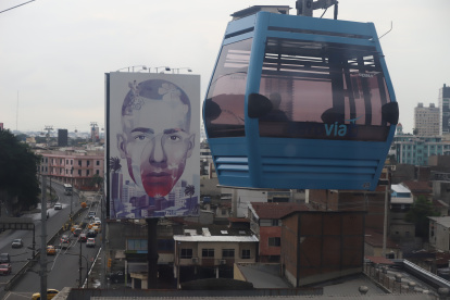 Mural. Este mural tenía tonos más encendidos.