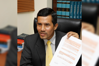 Imagen de archivo del abogado Walter Vallejo.