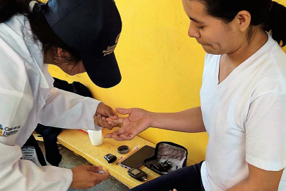 Actividad de la encuesta nacional sobre diabetes realizada en la ciudad de Macas.