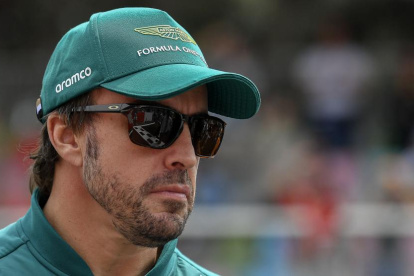 Fernando Alonso, durante el fin de semana en Bakú.