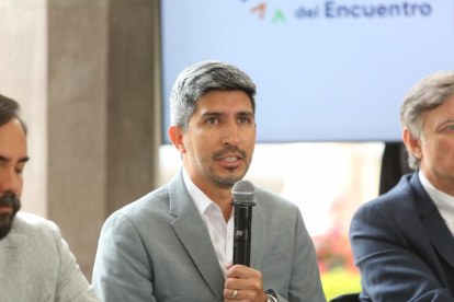 El director del SRI, Francisco Briones, en rueda de prensa en meses pasados.