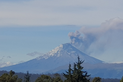 Esta ha sido la imagen del Cotopaxi este 8 de mayo.