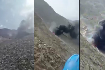 El incendio se lograba divisar a kilómetros de distancia