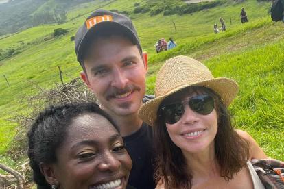 Con Manolo Cardona y Maribel Verdú.