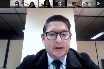 Ponencia. Walter Macías, juez nacional recusado ha dado seminarios sobre justicia.