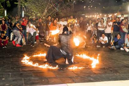 Una expresión artística de uno de los eventos que se realizó en la explana de Guayarte, el 16 de diciembre de 2019.