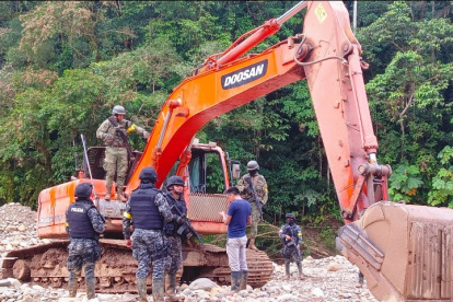 Acción. La semana anterior, la Policía y las FF. AA. hicieron un operativo.