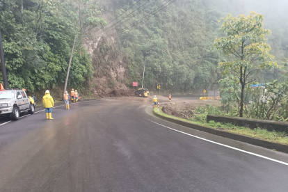 Sector de Río Negro, en la vía Baños-Puyo.