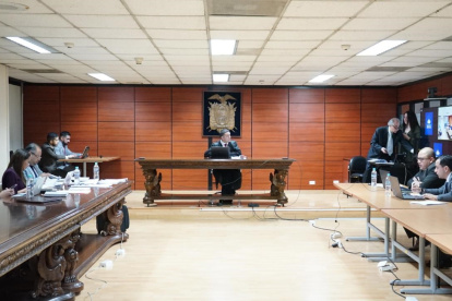 Diligencia. En la Corte Nacional de Justicia se realiza la audiencia por la recusación presentada por Maribel Barreno.