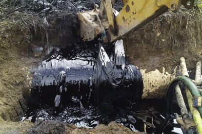 El derrame ocurrió en la parroquia Santa Cecilia, en Lago Agrio (Sucumbíos).