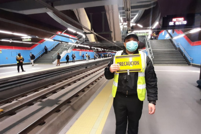 El servicio de transporte fue suspendido durante la tarde del jueves.