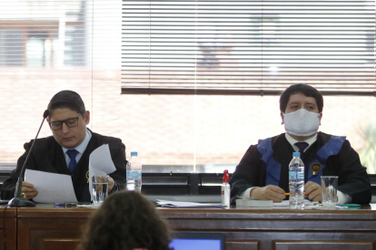 Corte. El juez Walter Macías (izquierda) fue parte del tribunal del caso Las Torres.