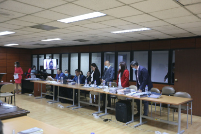Proceso. La audiencia contra la exlegisladora fue en Quito.