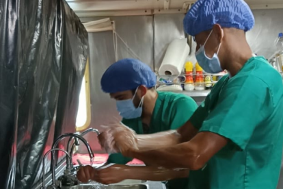 La cirugía se realizó de emergencia dentro del barco pesquero Gold Tuna, el pasado 5 de mayo del 2023.