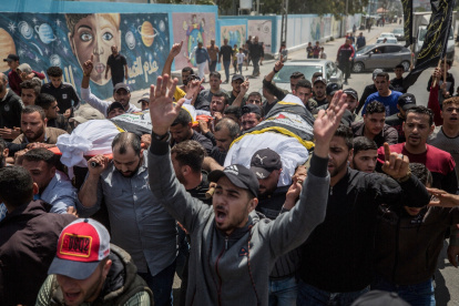 Fuerza. Los ataques aéreos han afectado el norte de la Franja de Gaza.