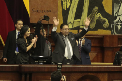 Virgilio Saquicela fue reelecto como presidente de la Asamblea Nacional.