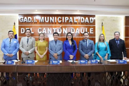 El pleno del Concejo de Daule asumió funciones.