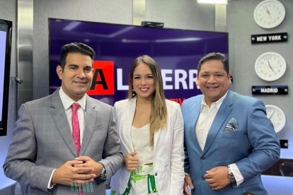 Carlos Julio Gurumendi con Luis Antonio Ruiz y