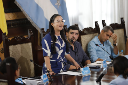 POSESIONAMIENTO DE LA VICEALCALDESA BLANCA LÓPEZ, EN EL SALONDE LA CIUDAD, 15 DE MAYO  DEL 2023- AMELIA ANDRADE Guayaquil-Ecuador Agencia (Ag-ecpreso)