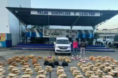 Este último sábado, hubo un decomiso de droga en la ciudad de Durán.