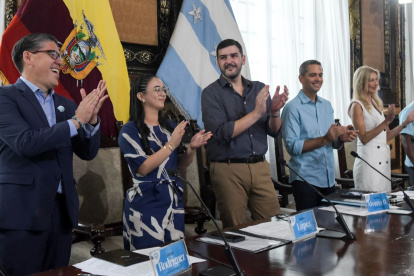 Sesión. López fue elegida vicealcaldesa la tarde del lunes 15 de mayo.