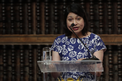 Foto de archivo de la canciller peruana Ana Cecilia Gervasi.
