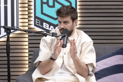 Gerard Piqué en una de las transmisiones de la Kings League por medio de Twitch, canal de streaming.