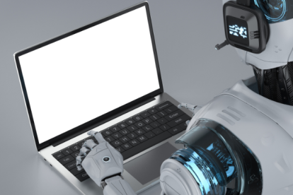 Referencial de una chat con inteligencia artificial.