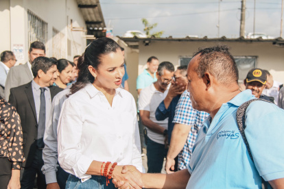 La Prefecta del Guayas, Marcela Aguiñaga, hizo el recorrido esta semana.