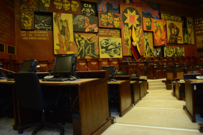 Panorama de la Asamblea Nacional tras la disolución del legislativo.