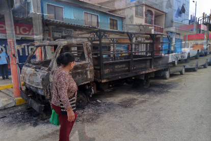 Efecto. Así quedó el vehículo.