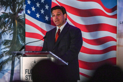 El gobernador de Florida, el republicano Ron DeSantis, en una fotografía de archivo. EFE/Giorgio Viera