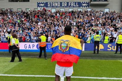 Moisés Caicedo agradeció el apoyo recibido de parte de los hinchas.