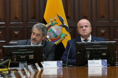 Reunión. El vicepresidente Borrero lidera el gabinete sectorial de la Salud junto al ministro de la misma cartera.