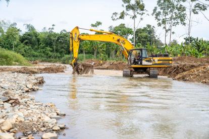 Acción. En Los Ríos hay trabajos para disminuir la intensidad del afluente.