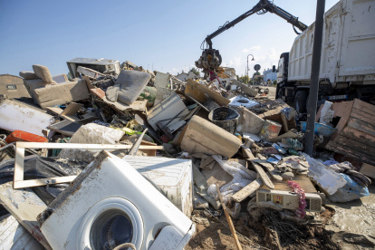 Escombros tras las inudnacines en Italia