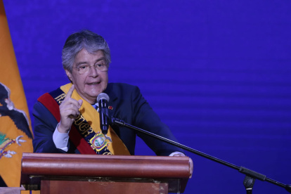 Guillermo Lasso, presidente de Ecuador, en su informe a la nación del 24 de mayo de 2023.