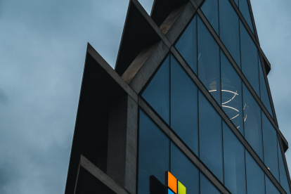 El edificio de la empresa Microsoft, que acaba de la lanzar una nueva aplicación.