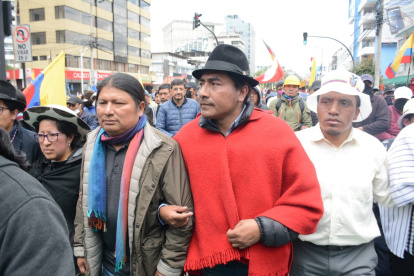 Los integrantes de la Conaie pusieron una serie de condiciones para que el presidente de la organización, Leonidas Iza, opte por una candidatura.