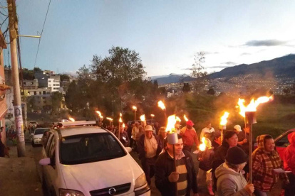 Quito. La marcha se ha desarrollado con éxito años anteriores.