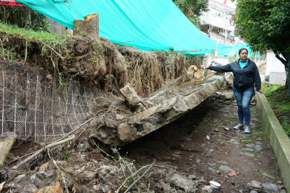 Situación. El reciente colapso de un muro no dejó víctimas, pero sí mucho temor entre los habitantes.
