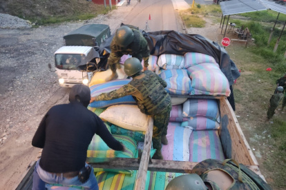 Amazonía. El operativo se desarrolló en una intersección del cantón Tena.