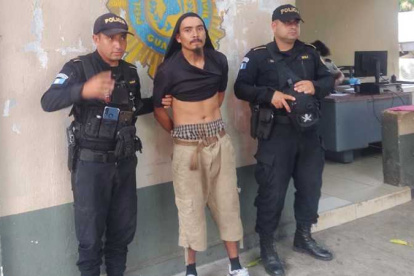 Salvador Enrique Portillo, sospechoso del asesinato de un Policía de Guatemala